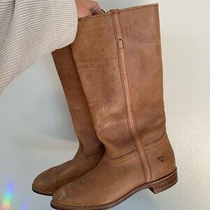 Brown Leather Frye Boots | Women’s Size 11 B | Vintage